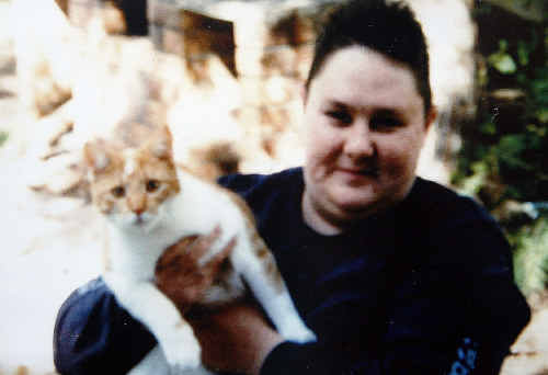 Amanda Quirk with her cat Megsy. Amanda Quirk with her cat Megsy.